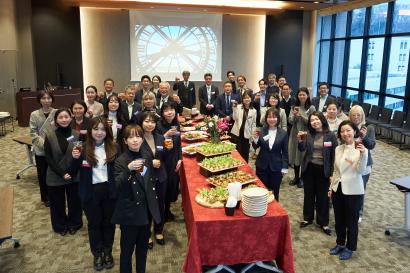 2025年度SAF年次総会、懇親会での集合写真