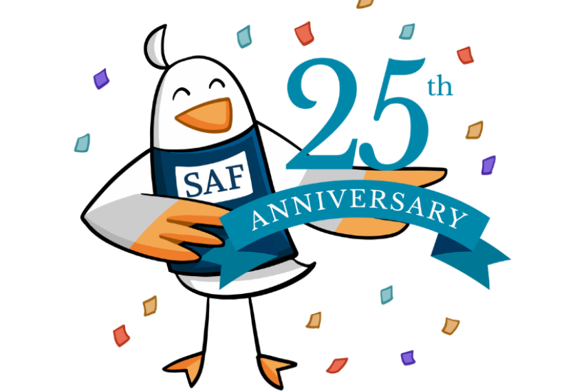 Saffy 25th Anniversary Logo