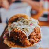 a hot chicken sandwich