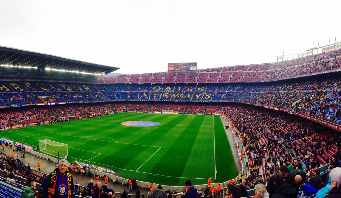 a full football stadium for FC Barcelona