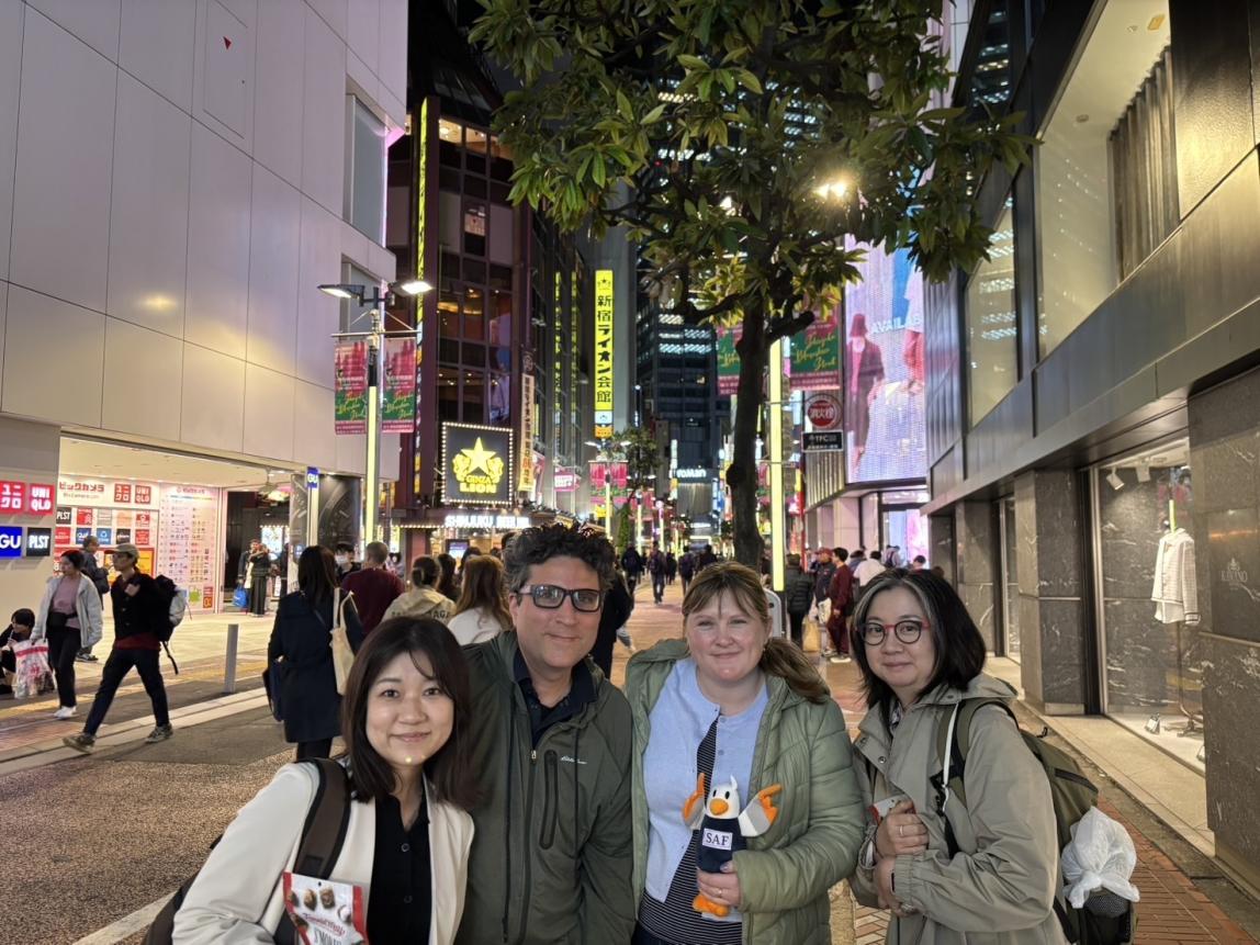 Saiko HIRANO and SAF Japan meeting with Kate from SAF HQ 