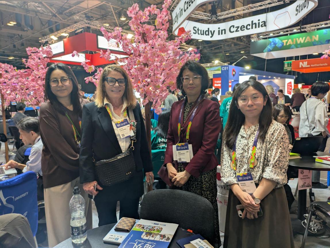 Carol with partners from Hokkaido University. 