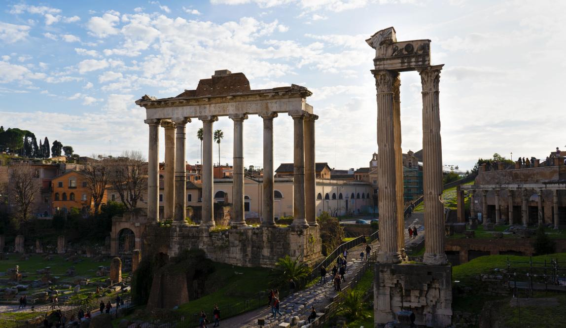 the Roman Forum in Rome