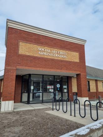 The front of a US Social Security Office in Montana