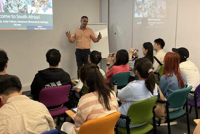 SAF Japan Students in IES Abroad Cape Town Center Lecture