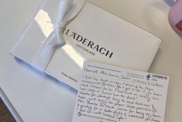 A letter of thanks, written to a coworker.