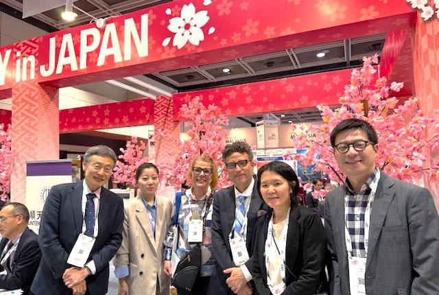 SAF leadership with members of Kyoto University of Foreign Studies at APAIE 2026.