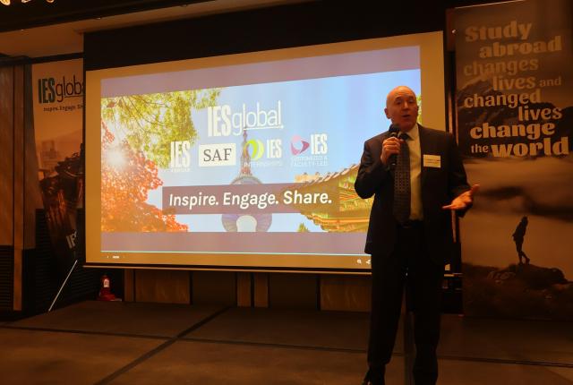 Dr. Greg Hess presenting at the 2026 SAF Korea Alumni Event.