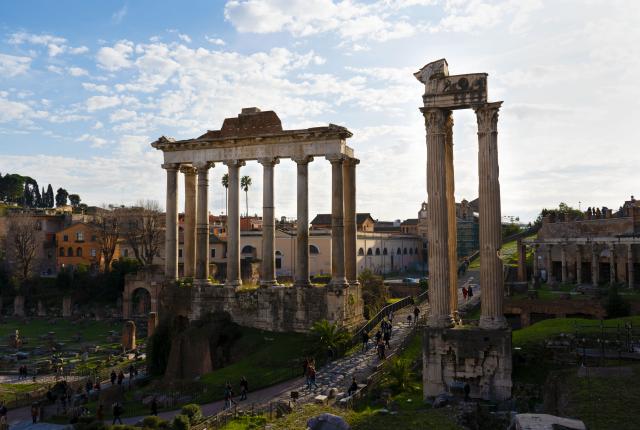 the Roman Forum in Rome