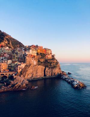 Cinque Terre cliffside in Italy