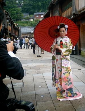 a buddhist bride doing a photoshoot