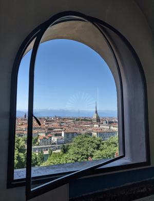 View from the window of the Museo Nzionale della Montagne 