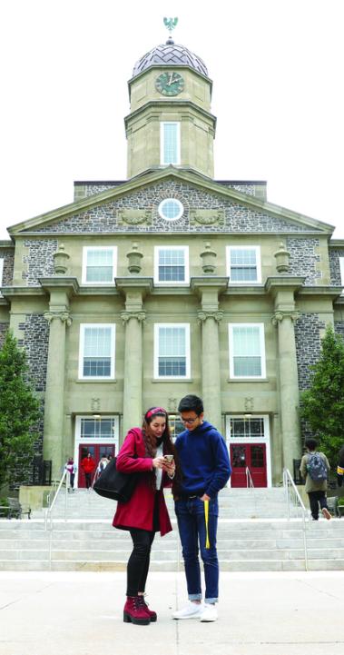 Dalhousie University - Students Front of Building