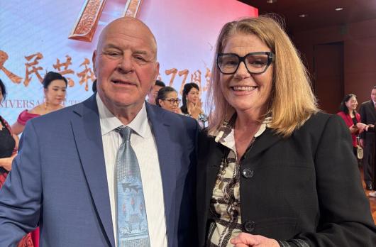 Ronald Sakolsky and Carol Carmody at the 77th Anniversary PRC. 