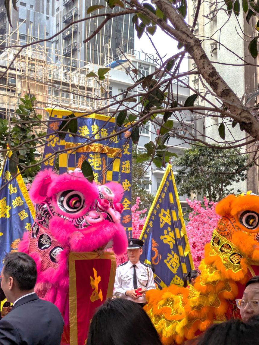 香港で見たライオンダンス